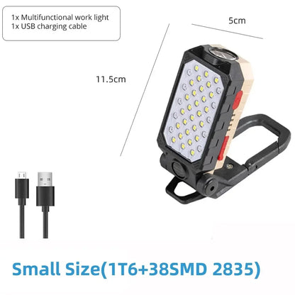 Rechargeable COB Work Light Magnetic Bright Lamp