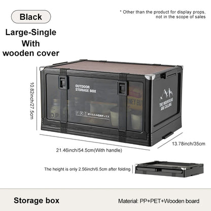 Foldable Camping Storage Box with Lid for Easy Organization