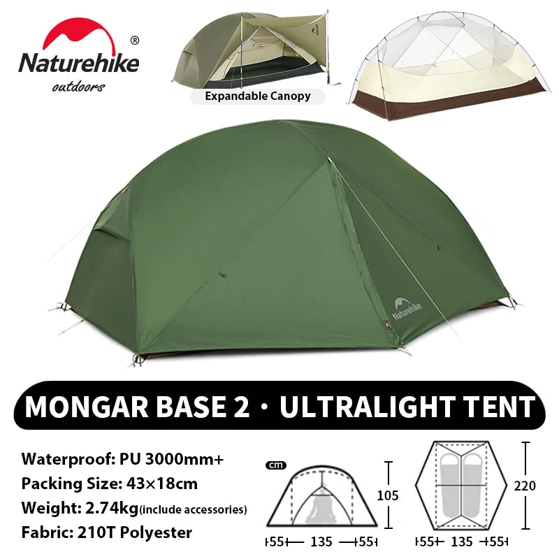 Ultralight Camping Tent 2 Person – Waterproof & Compact