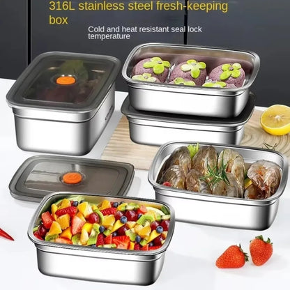 Stainless Steel Camping Lunch Box Leakproof & Durable