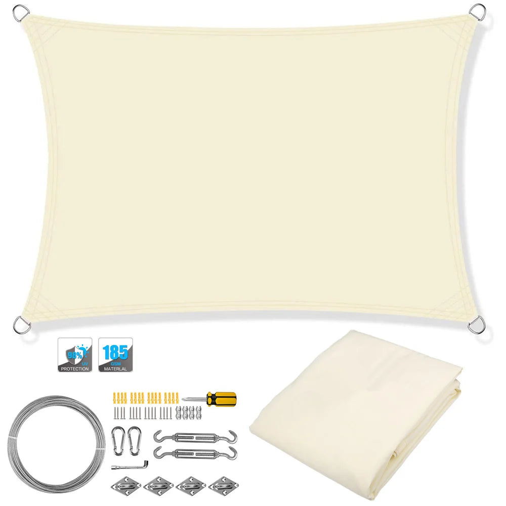 Waterproof Sun Shade Sail Canopy for Outdoor Patio