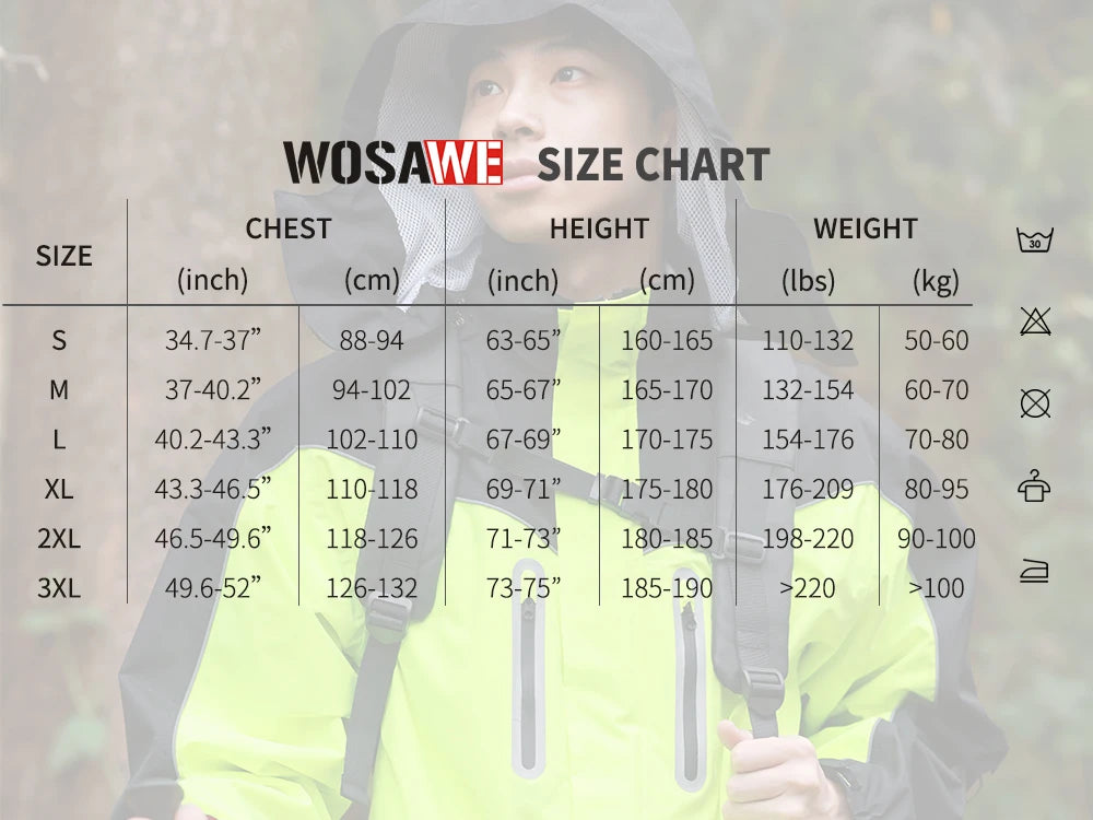 Waterproof Raincoat with Reflective Storm Protection
