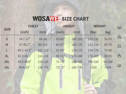 Waterproof Raincoat with Reflective Storm Protection