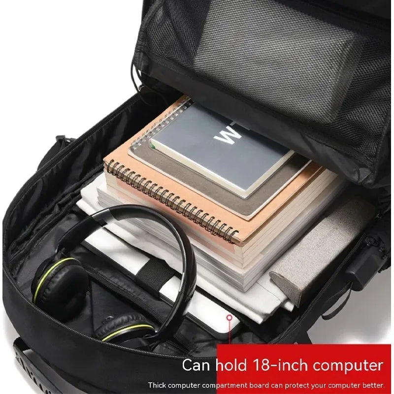 50L/80L Travel Backpack with Shoe Compartment – Waterproof & Durable