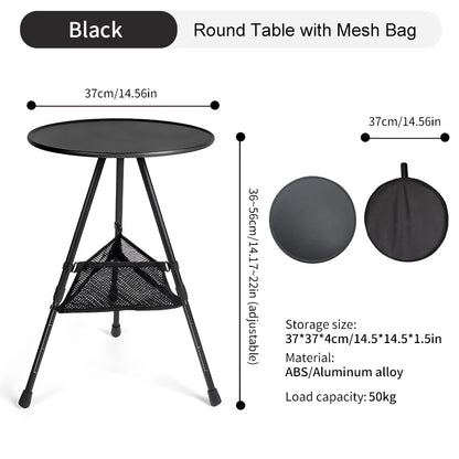 Ultralight Folding Camping Table with Adjustable Height