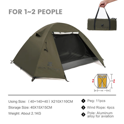 Camping Backpacking Tent Waterproof Easy Setup Shelter