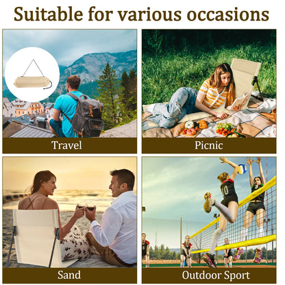 Foldable Camping Floor Chair for Portable Comfort