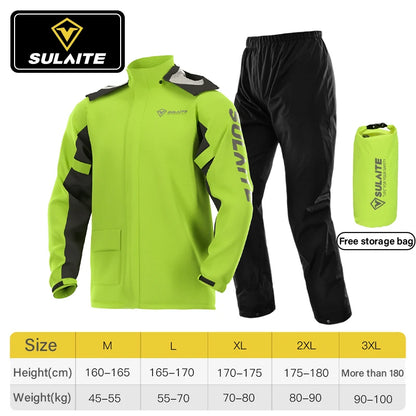 Waterproof Motorcycle Rain Suit for Full Weather Protection