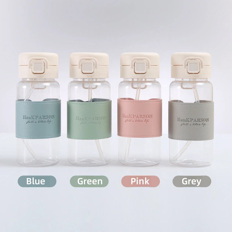 500ml Kids Water Bottle – Leakproof Straw Design