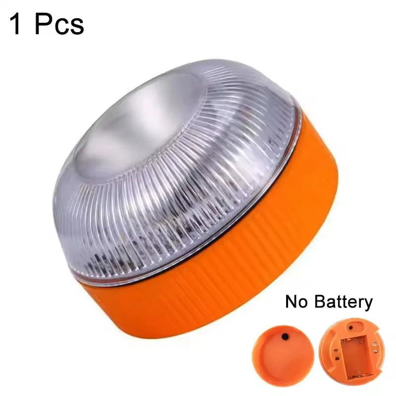 Magnetic Emergency Light for Roadside Safety Alerts