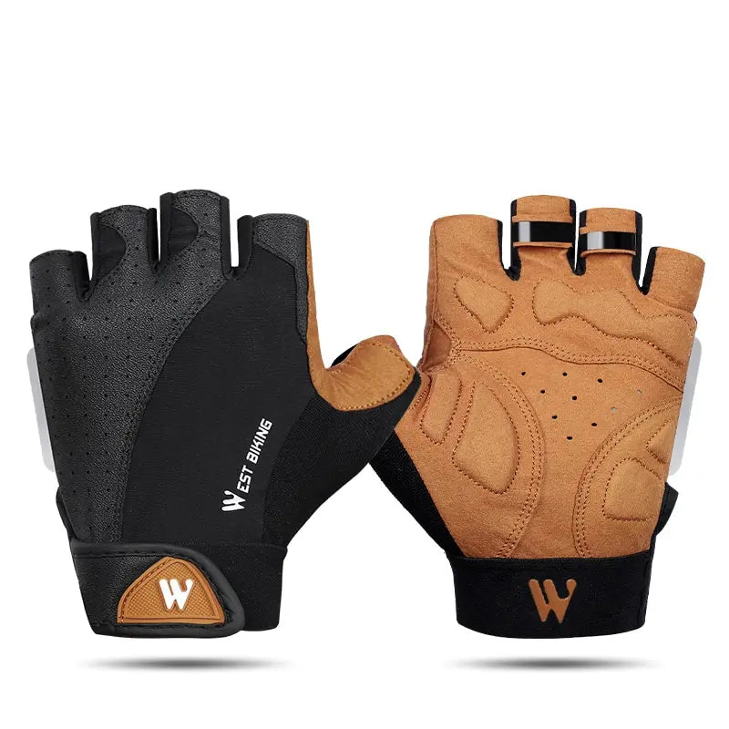 Half Finger Cycling Gloves for Men & Women – Shock Absorbing Comfort