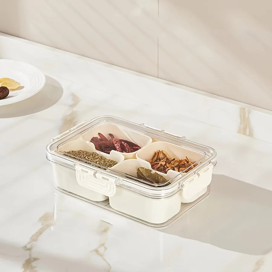 4/8 Grid Snack Box – Portable Food Storage Organizer