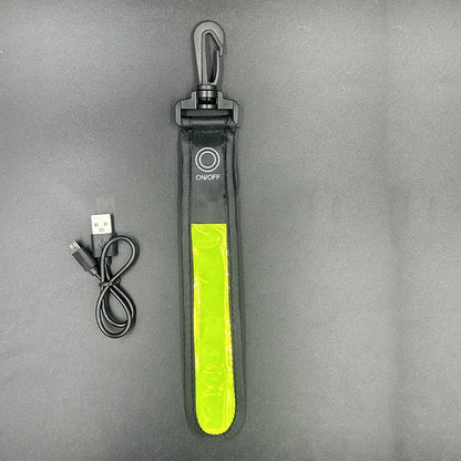LED Backpack Safety Light – Rechargeable Reflective Clip