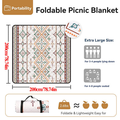 Waterproof Picnic Blanket – Large 200×200 Outdoor Mat