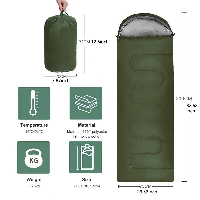 Ultralight Sleeping Bag Waterproof for 4 Season Comfort