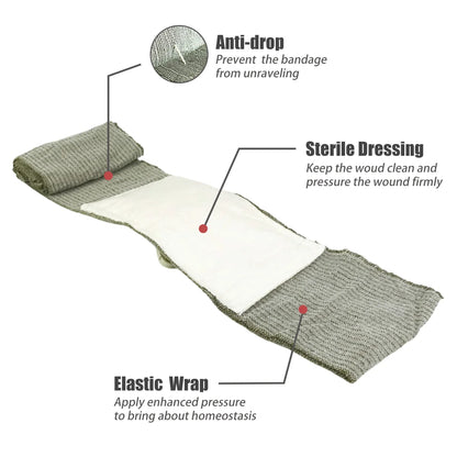 Emergency Pressure Bandage for Fast Bleeding Control