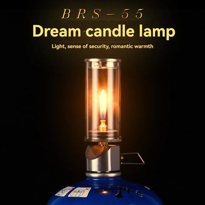 Camping Gas Candle Lantern Windproof Soft Light