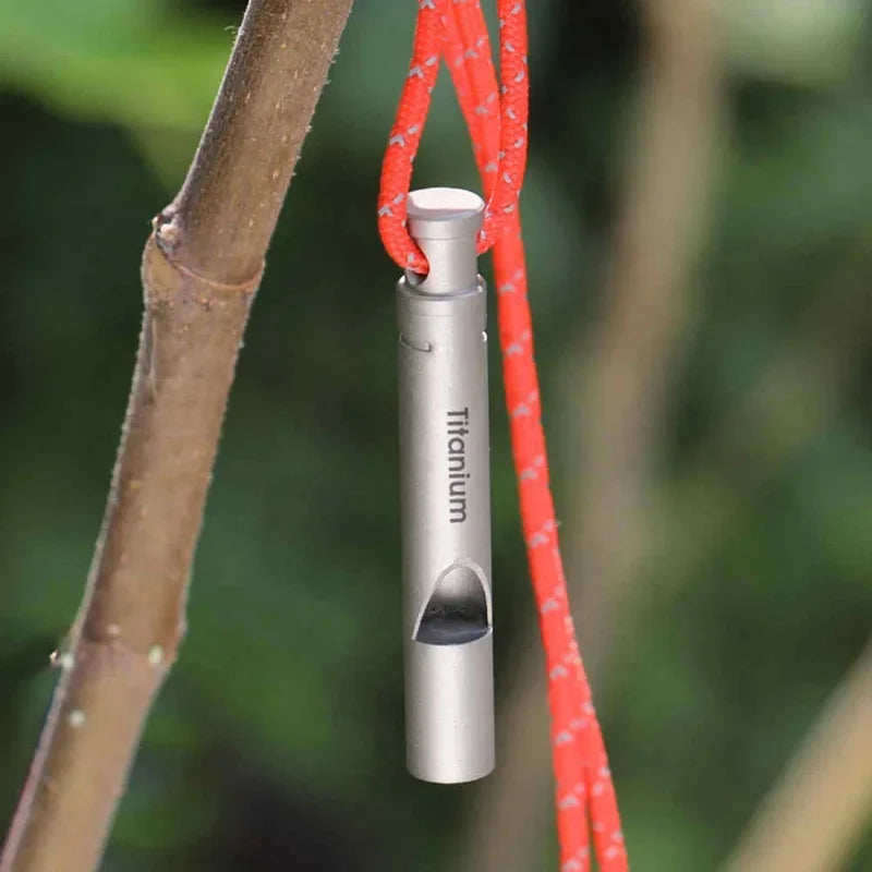 Ultralight Titanium Emergency Survival Whistle