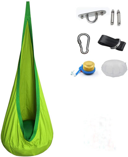 Children's Hanging Chair with Inflatable Cushion Comfort