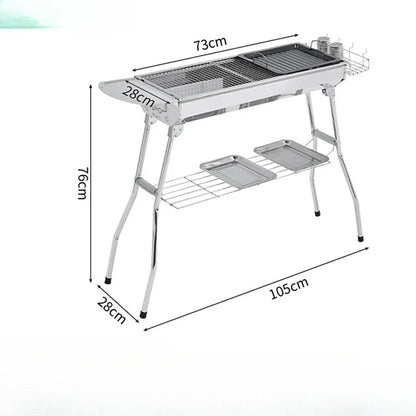 Portable Charcoal BBQ Grill – Large & Easy Setup