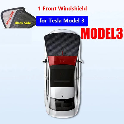 Tesla Window Sunshade – UV Protection for Front & Rear
