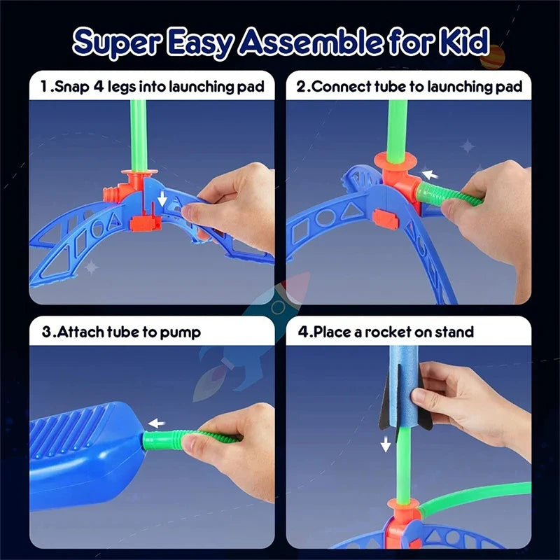Kids Soaring Rocket Launcher – Fun Outdoor Activity Toy