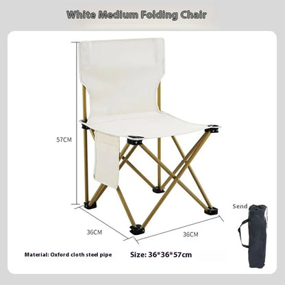 Portable Folding Camping Chair with Side Pocket
