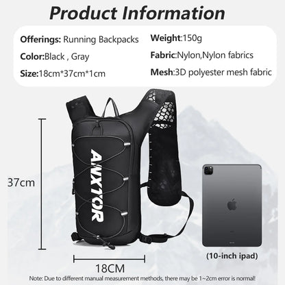 5L Running Hydration Backpack with Water Bag Pocket