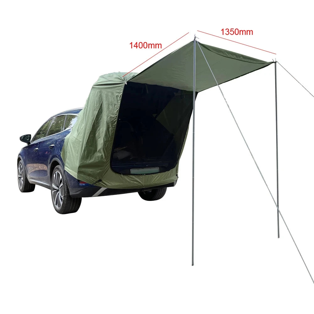 Car Rear Tent Waterproof Shelter for Camping Trips