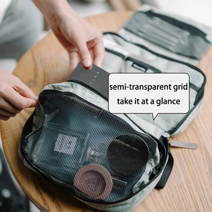 Travel Hanging Toiletry Bag – Waterproof Wet & Dry Storage