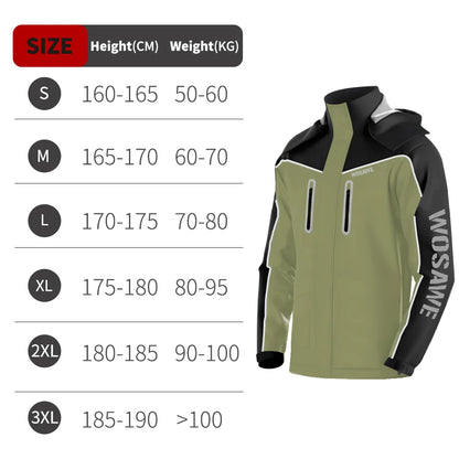 Waterproof Raincoat with Reflective Storm Protection