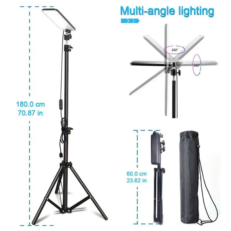 Telescopic Camping Lantern with Tripod for Bright Campsites