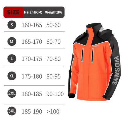 Waterproof Raincoat with Reflective Storm Protection
