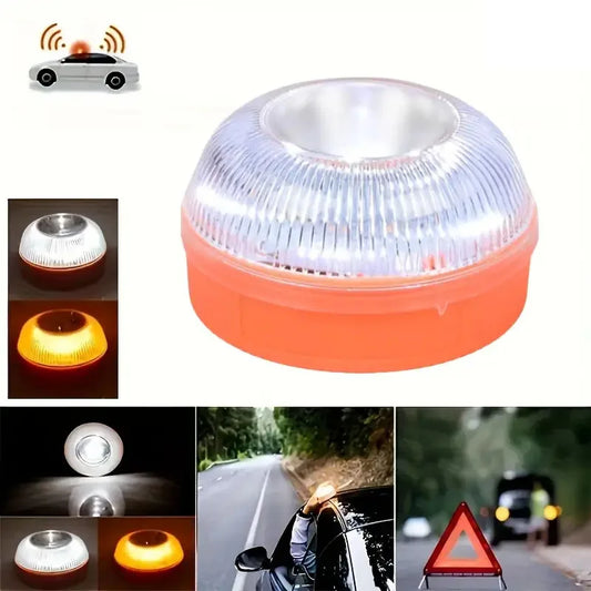 Magnetic Emergency Light for Roadside Safety Alerts