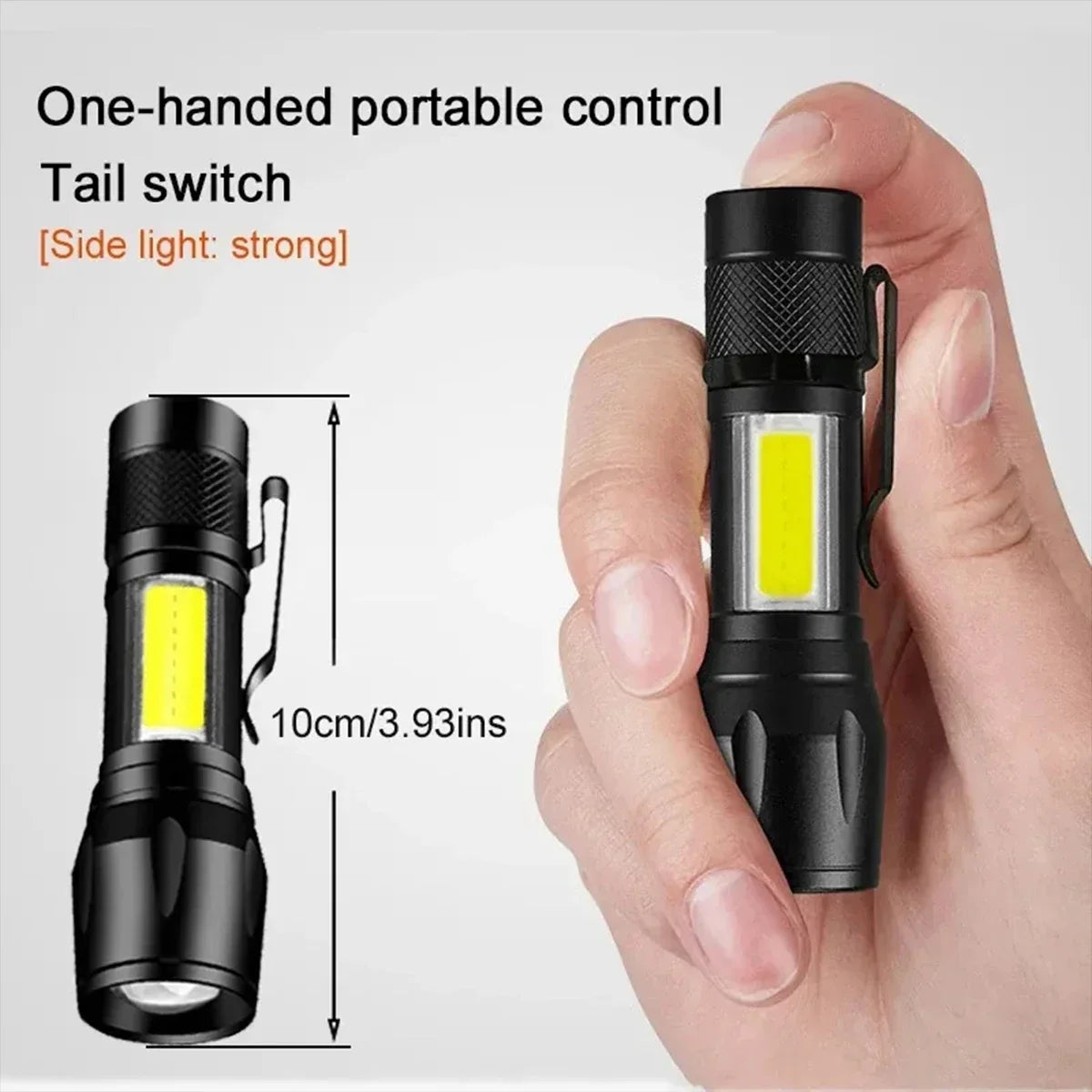 USB Rechargeable Mini LED Flashlight – Powerful & Portable