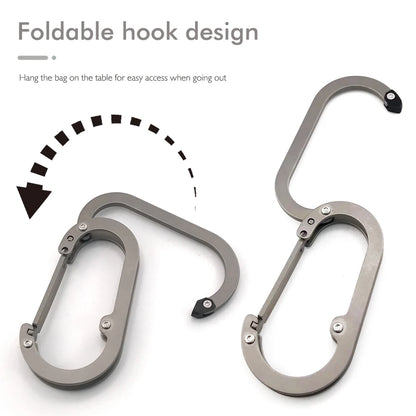 Titanium Alloy Carabiner – Heavy-Duty Backpack Hook
