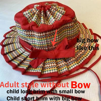 Foldable Straw Sun Hat for Kids & Adults – UV Protection