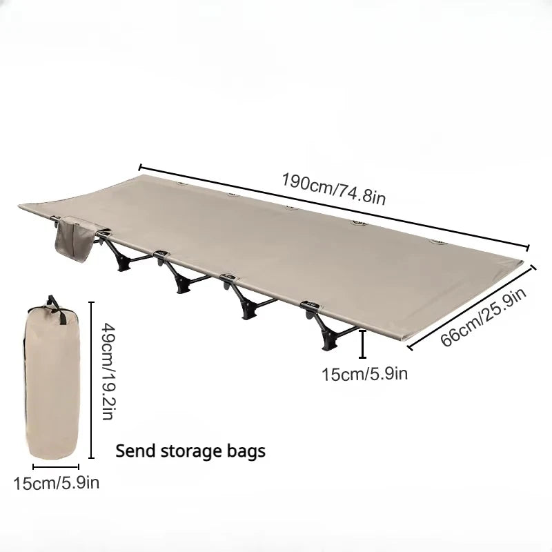 Camping Cot Ultralight Folding Bed for Comfortable Sleep