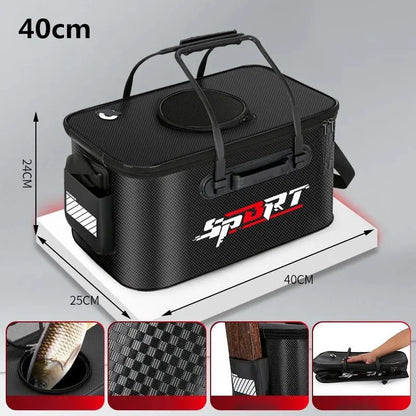 Foldable Fishing Bucket for Portable Water Storage