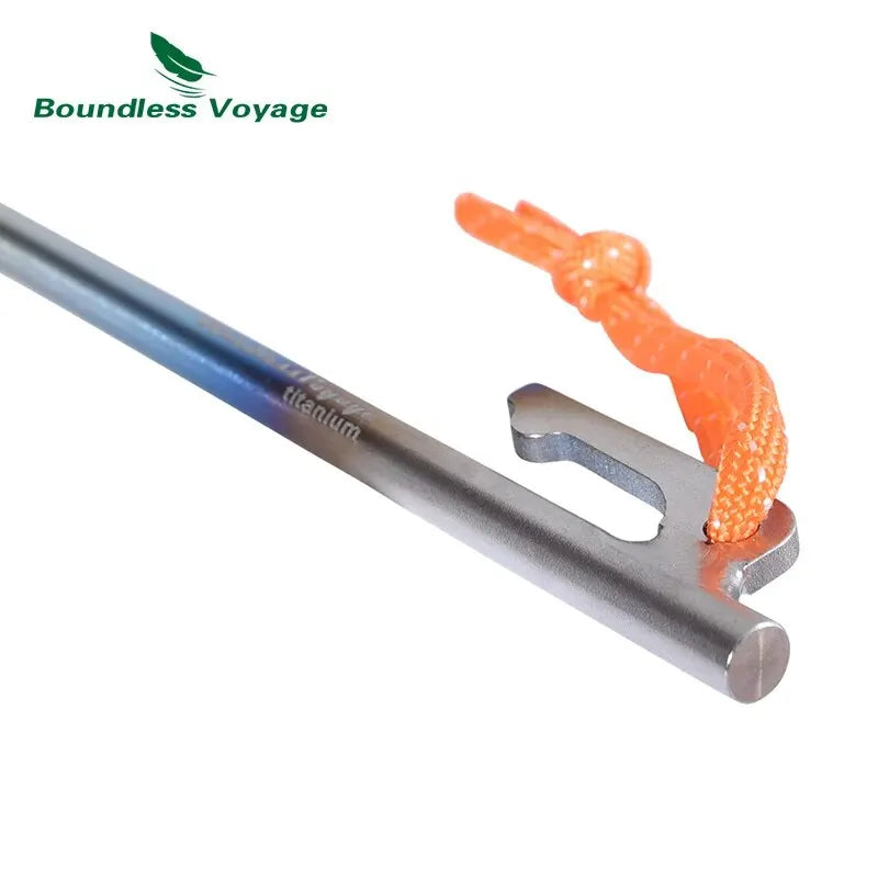Titanium Tent Stakes Heavy Duty Lightweight Set