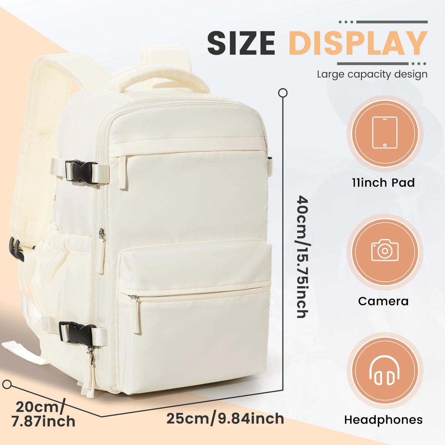 Vacuum Compression Backpack Carry-On Save Space Travel
