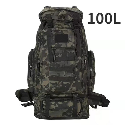 Mountaineering Backpack 100L Heavy Duty Outdoor Carry
