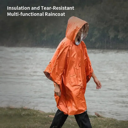 Emergency Rain Poncho 4-Pack – Thermal Survival Protection