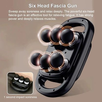 6-Head Massage Gun for Deep Muscle Relief