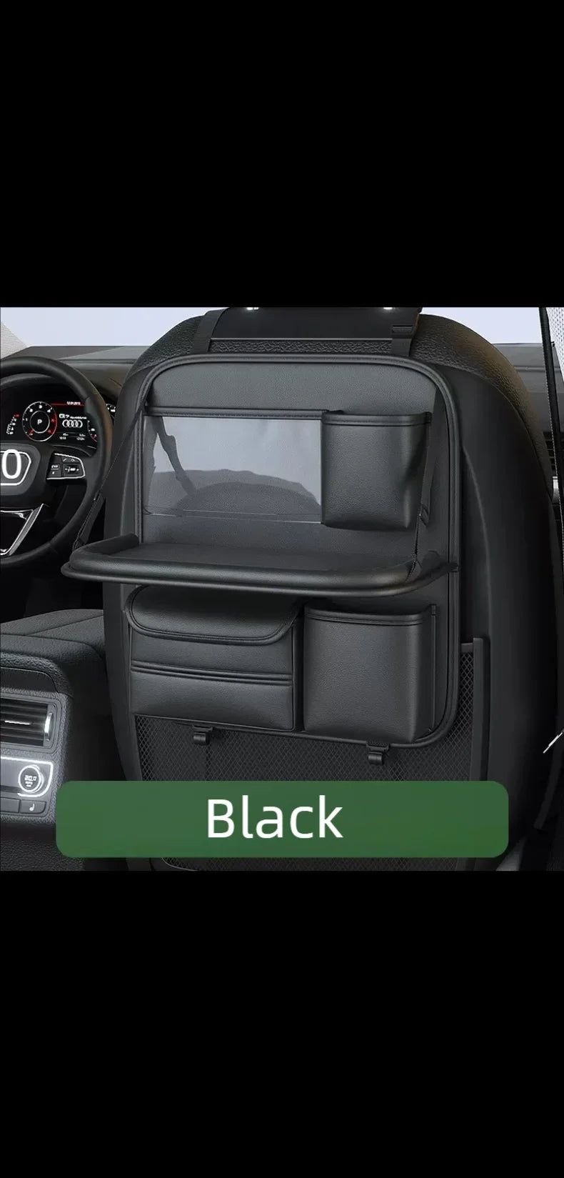 Car Seat Back Organizer with Foldable Table