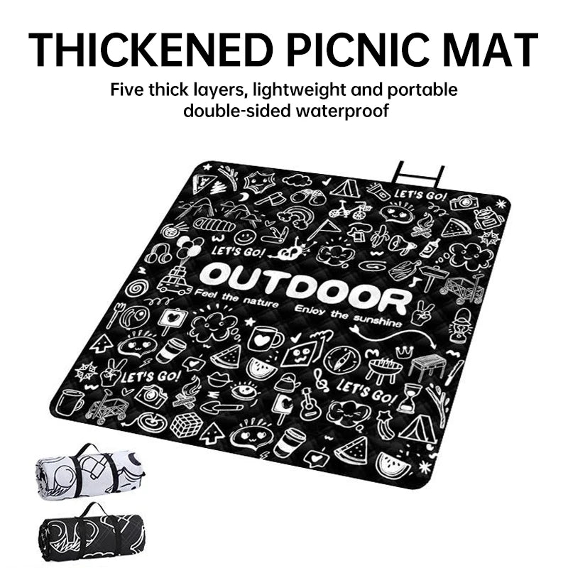 Large Waterproof Picnic Mat for Comfortable Outdoor Relaxing