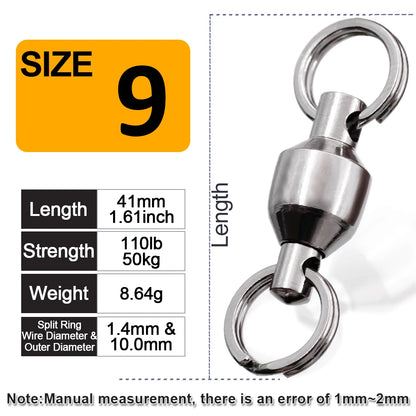 Ball Bearing Fishing Swivels – Smooth Twist-Free Rig
