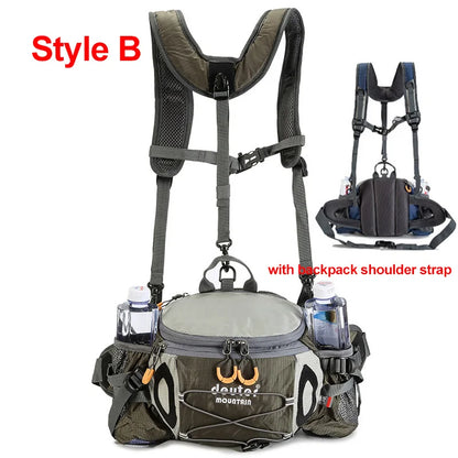 Running Waist Bag with Water Bottle Holder for Outdoors