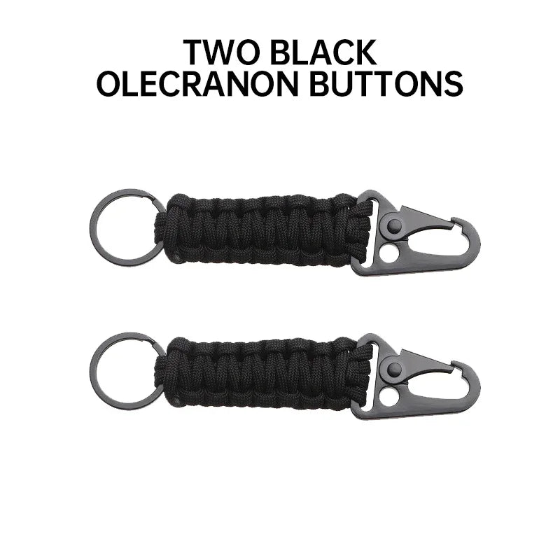 Paracord Survival Keychain Bracelet for Outdoor Emergencies