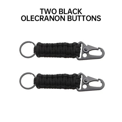 Paracord Survival Keychain Bracelet for Outdoor Emergencies